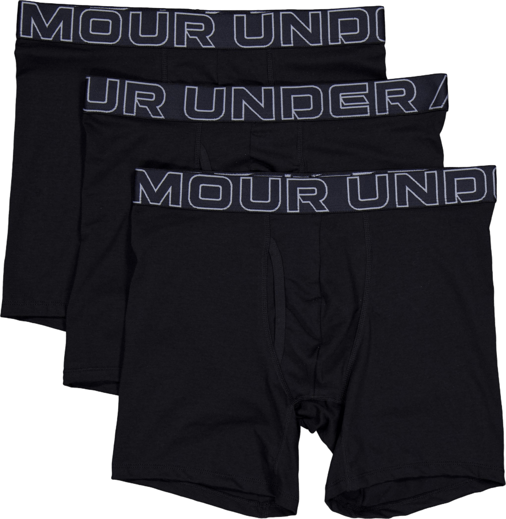 Performance Cotton 3-pack Black, Male, Odzież, Bielizna, Czarny, XL