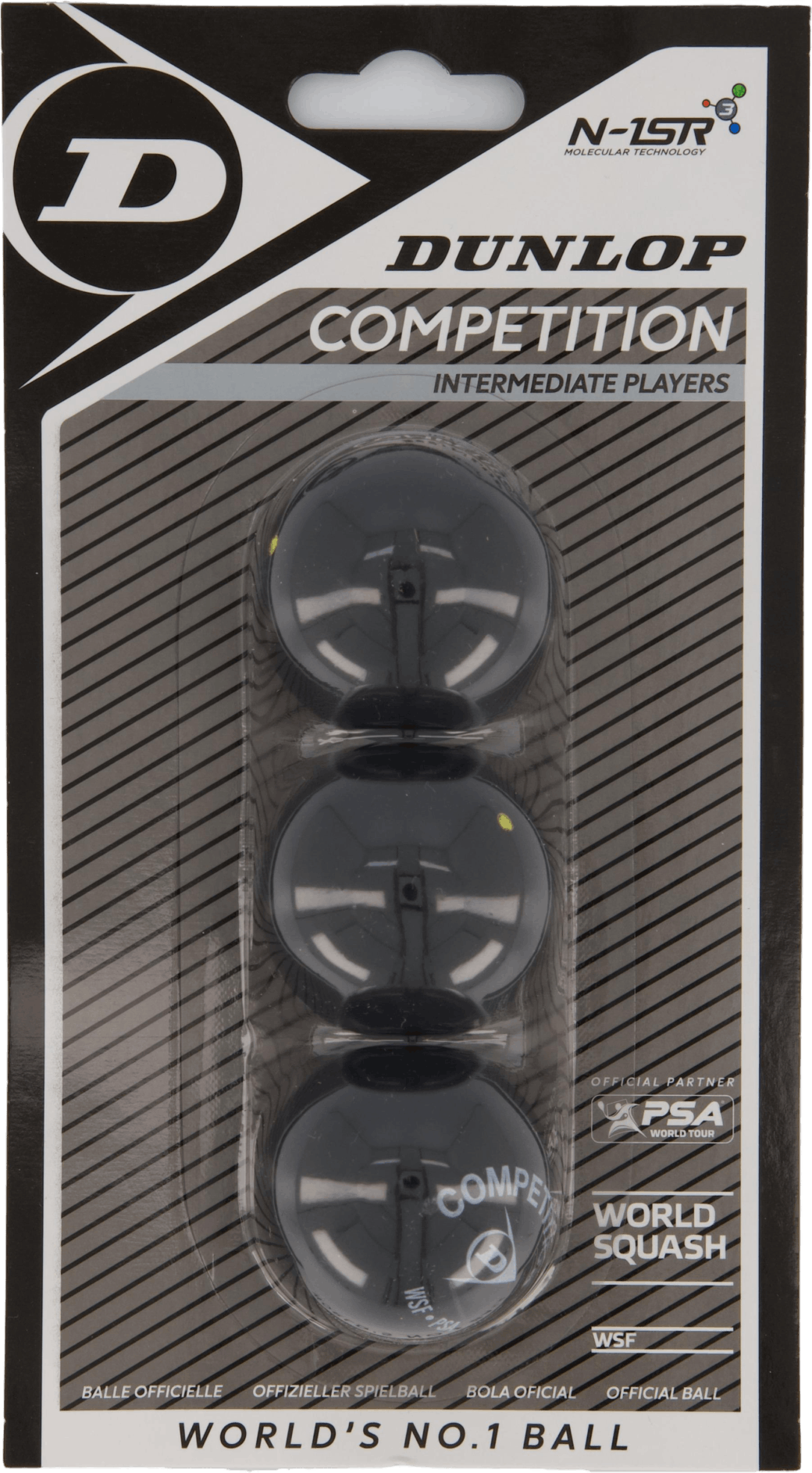 Competition - 3 Ball Blister, Unisex, Utrustning, racketar, Squash, Svart, ONESIZE