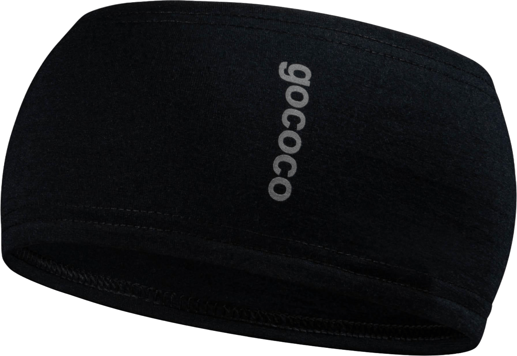 Straight Headband Wool Black