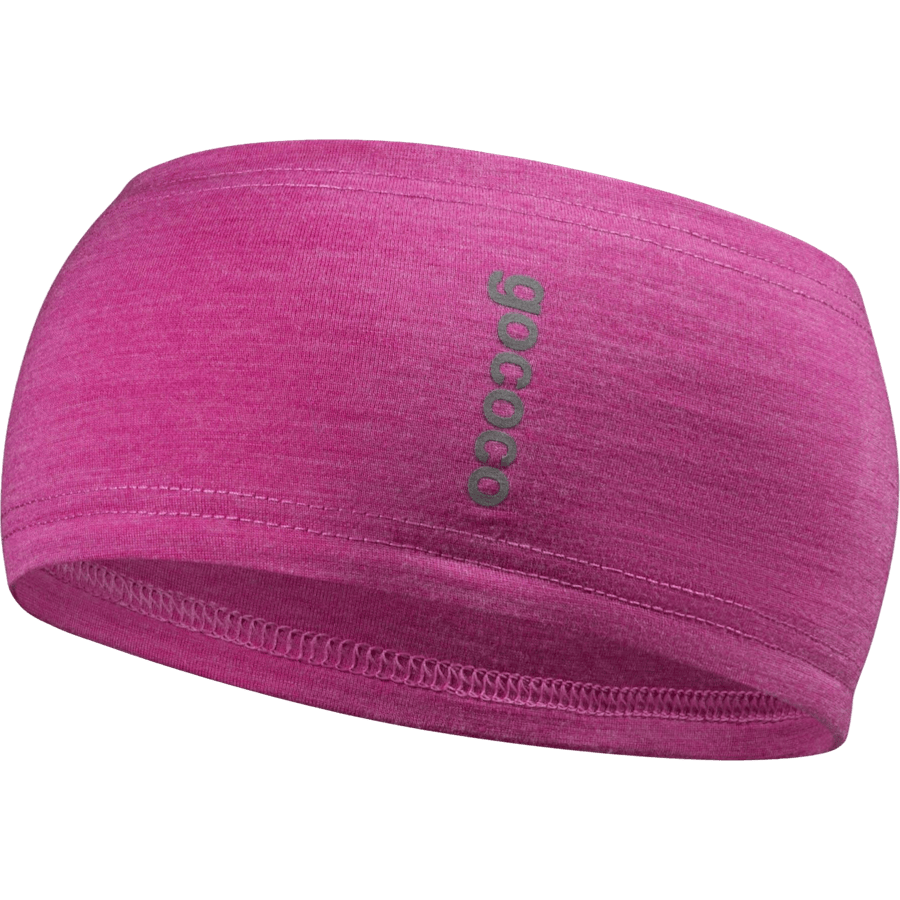 Straight Headband Wool Pink