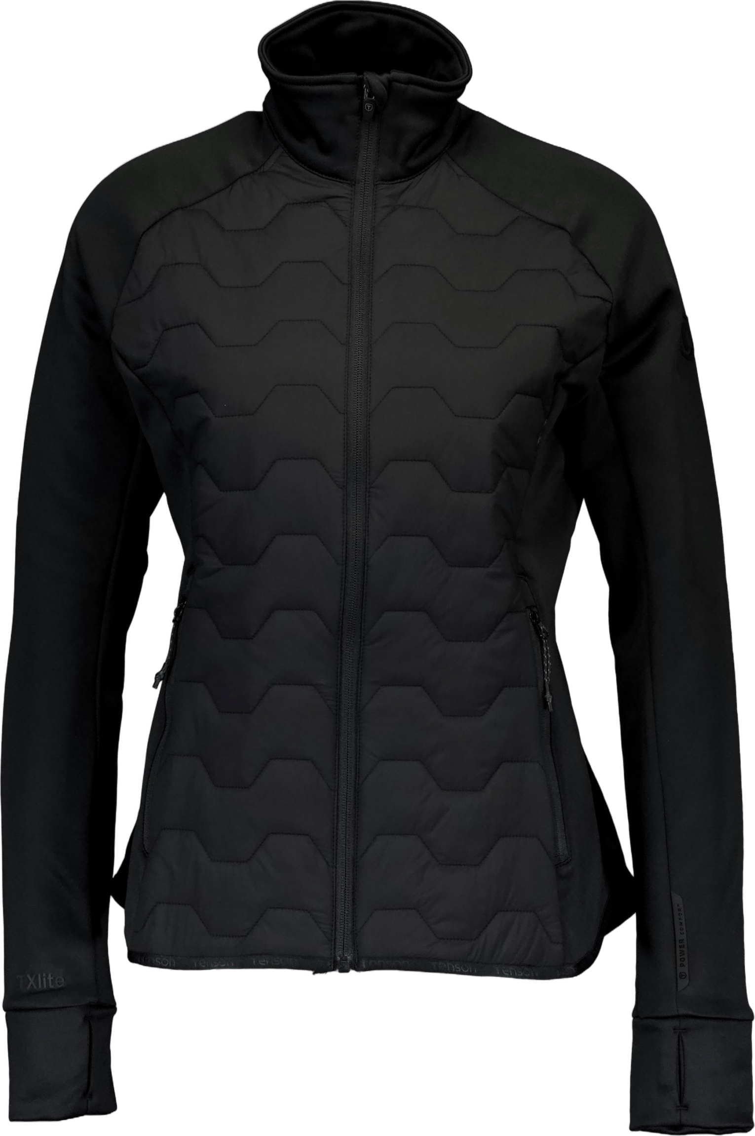 Txlite Hybrid Midlayer Zip Wom Black, Female, Abbigliamento, giacche, Nero, S