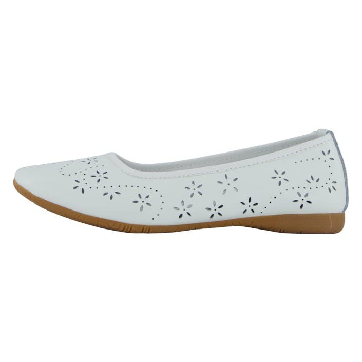 Farsund White, Unisex, Sapatos, Sapatos baixos, sapatos de bailarina, Branco, EU 32