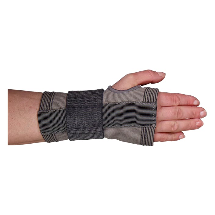 Qd Knitted Wrist Support Grey, Unisex, Utrustning, Skydd, Träning, Grå, S