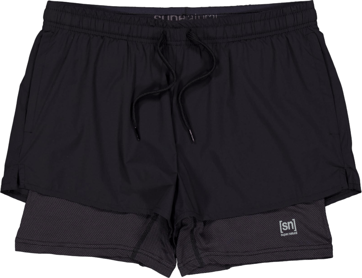 W Double Layer Shorts Black