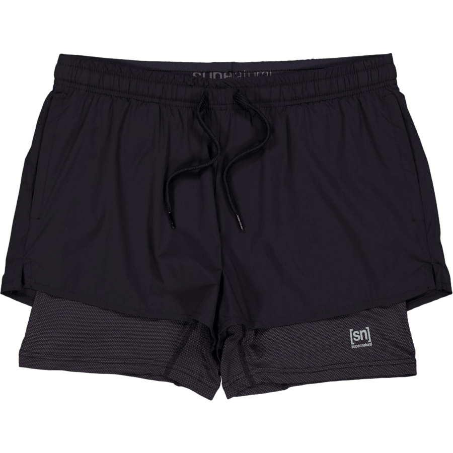 W Double Layer Shorts Black
