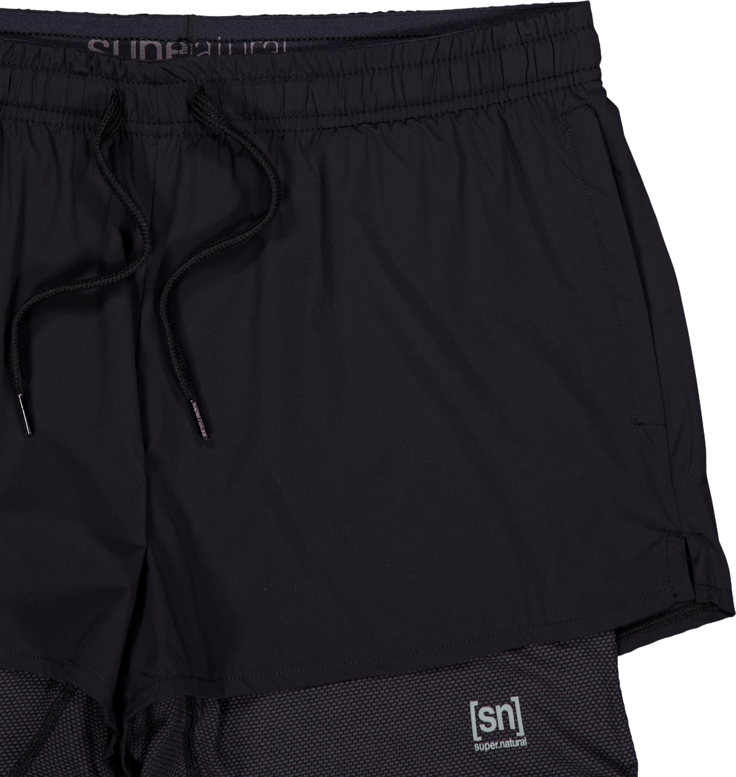 W Double Layer Shorts Black - Bild 3