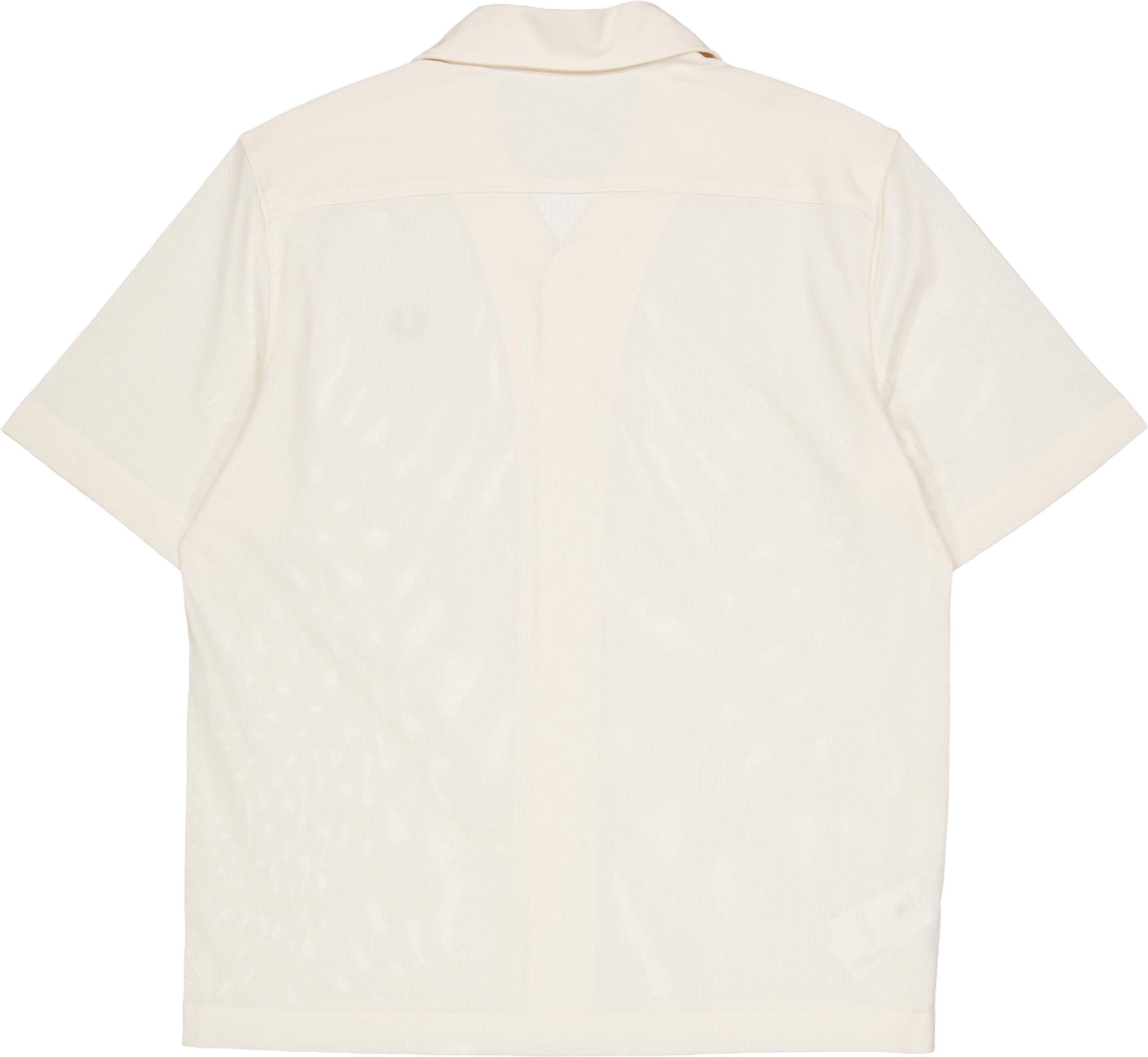Woven Mesh Revere Collar Shirt 560 Ecru - Bild 2