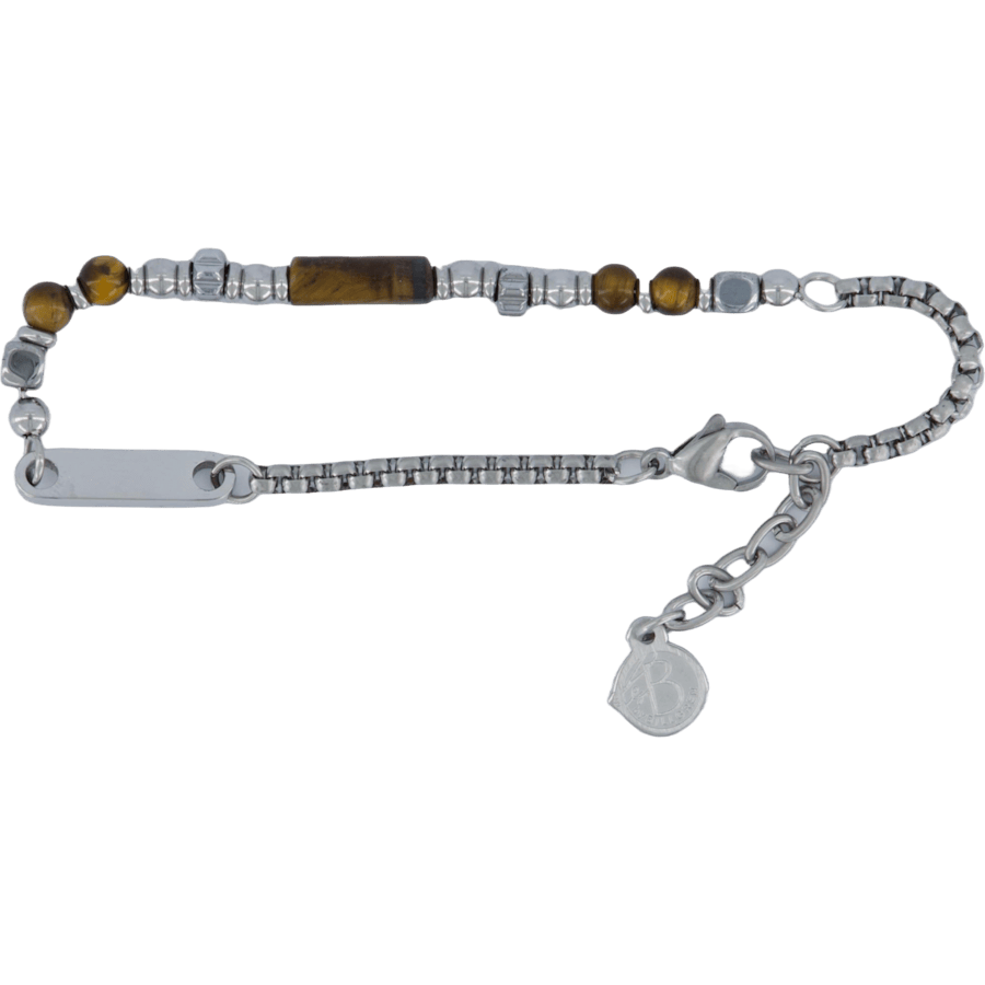 Bracelet Steel/brown
