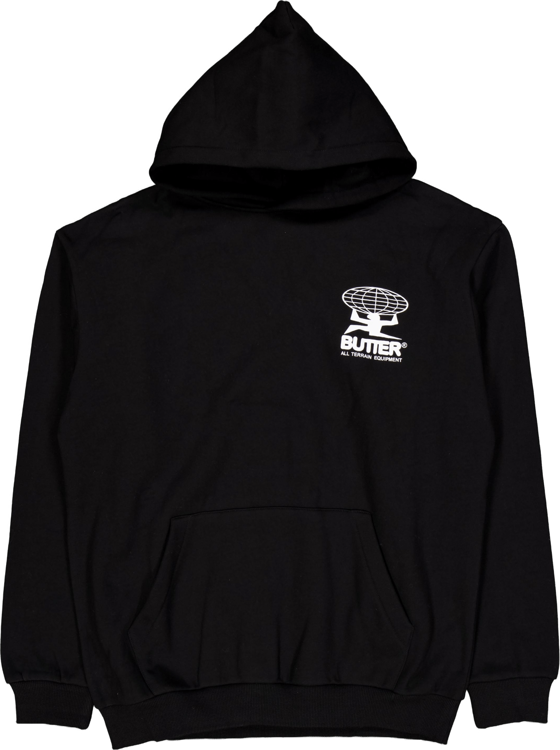 All Terrain Pullover Hood Black, Unisex, Odevy, mikiny a mikiny, Čierna, S