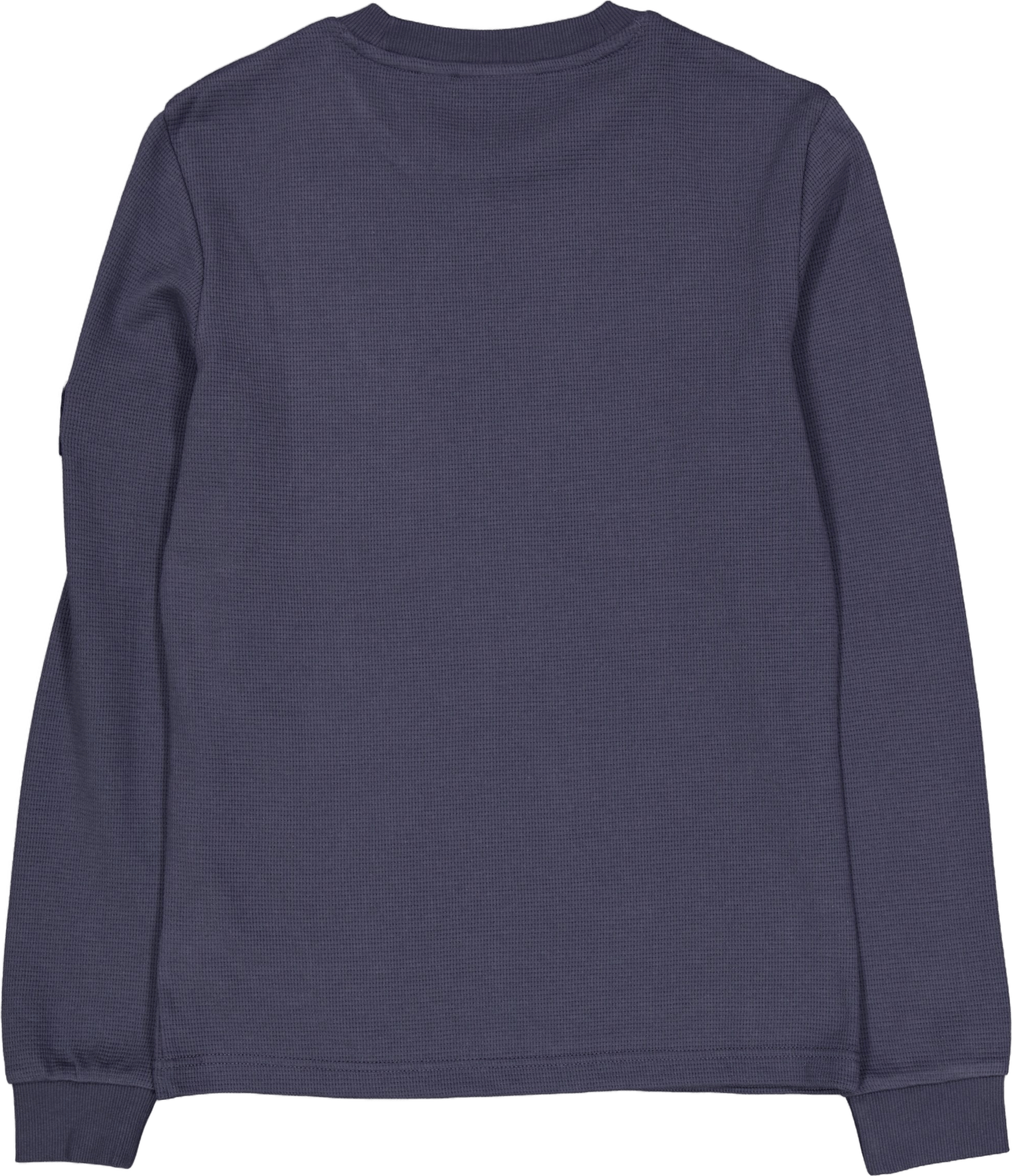 Badge Waffle Ls Tee Ban Ebony - Bild 2