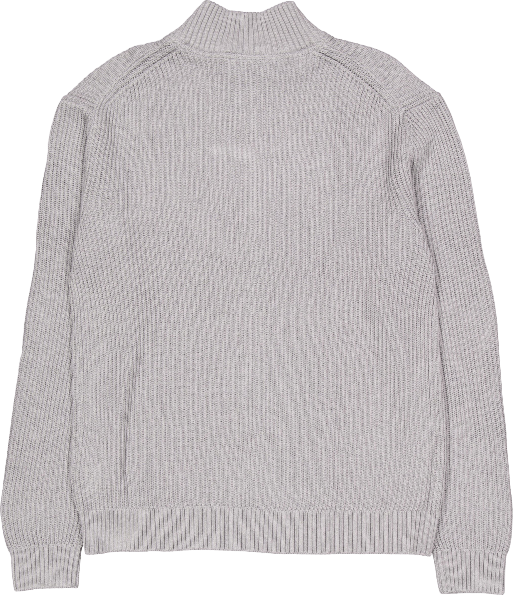 Woven Label Zip Through Sweate P41 Grey Heather - Bild 2