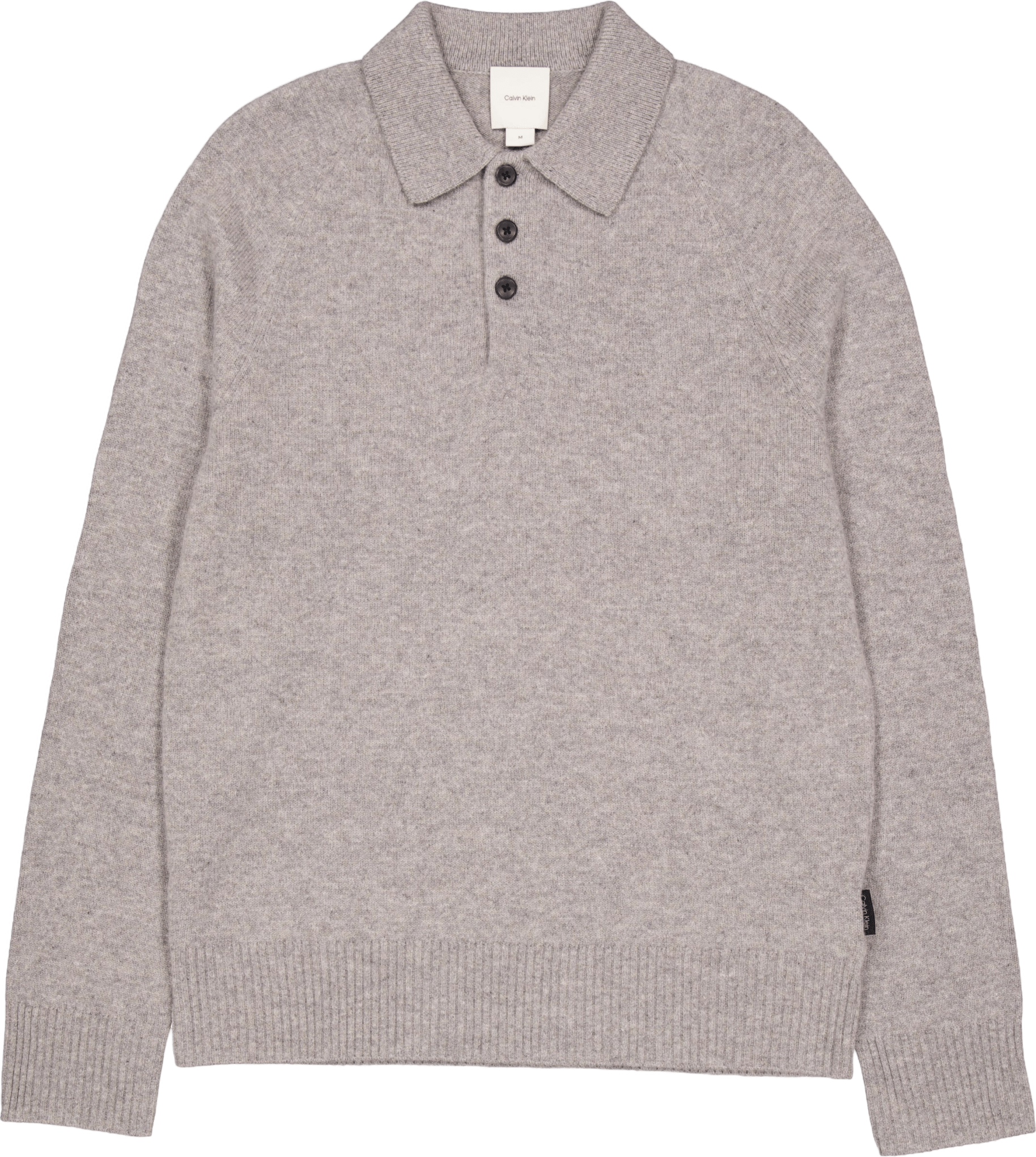 Luxury Wool Ls Polo Pkh Mid Grey Heather