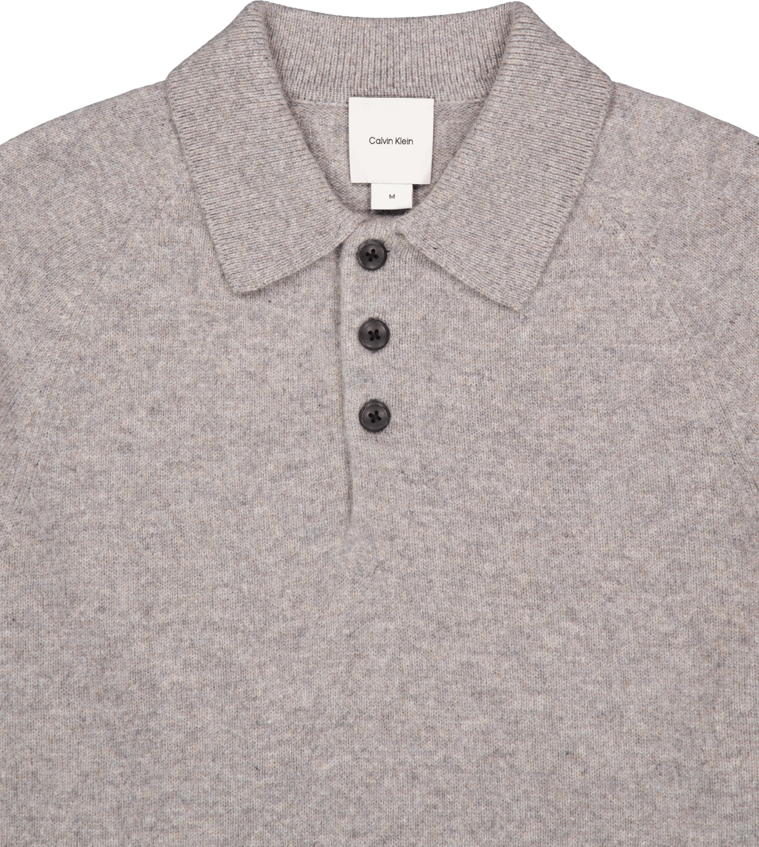 Luxury Wool Ls Polo Pkh Mid Grey Heather - Bild 3