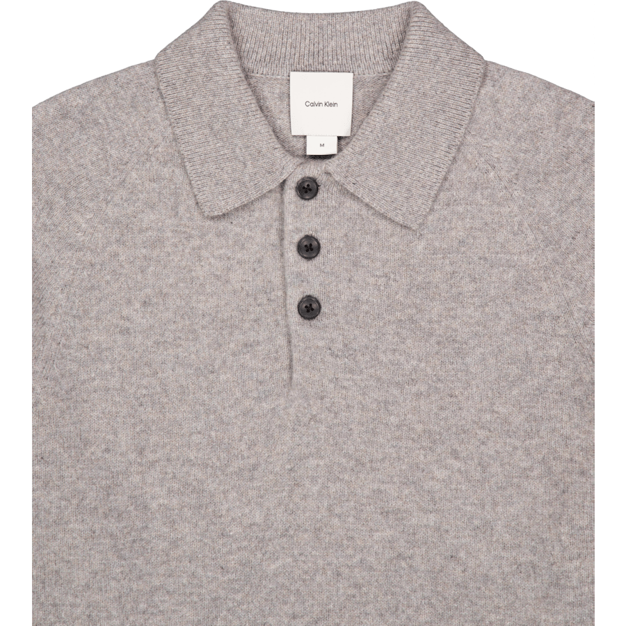 Luxury Wool Ls Polo Pkh Mid Grey Heather - Bild 3