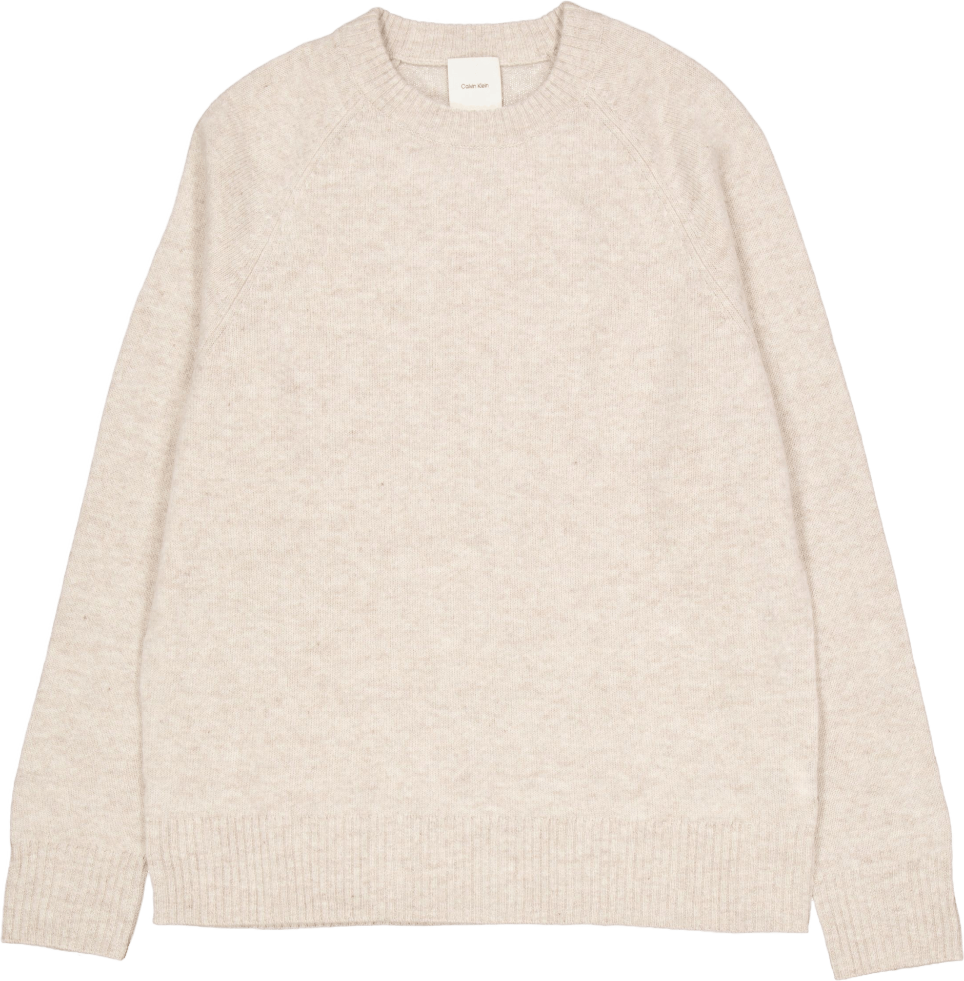 Luxury Wool Cn Sweater Adl Stony Beige Heather