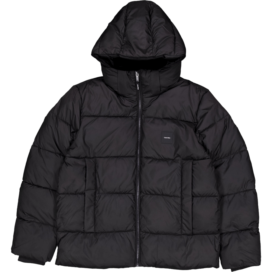 Hooded Quilt Puffer Mw Beh Ck Black