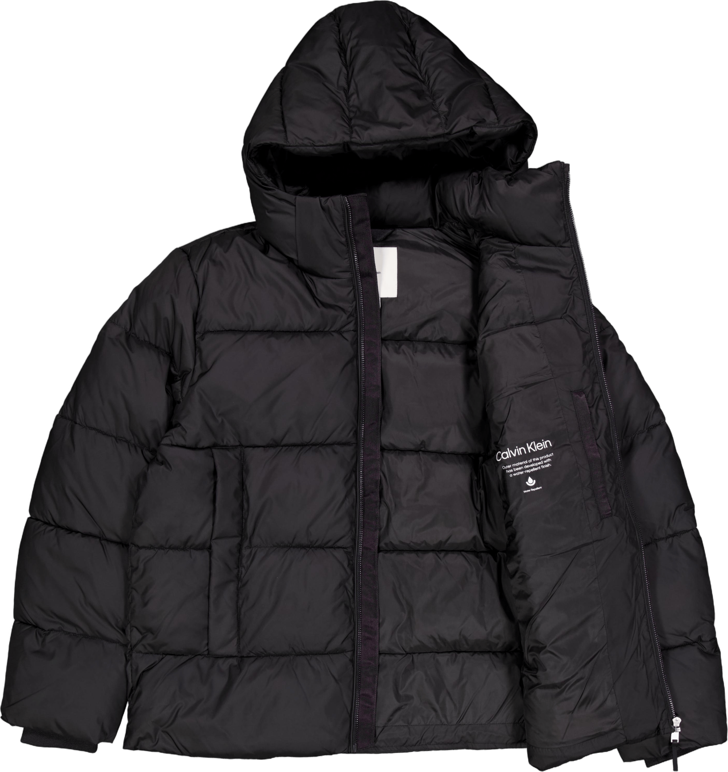 Hooded Quilt Puffer Mw Beh Ck Black - Bild 4