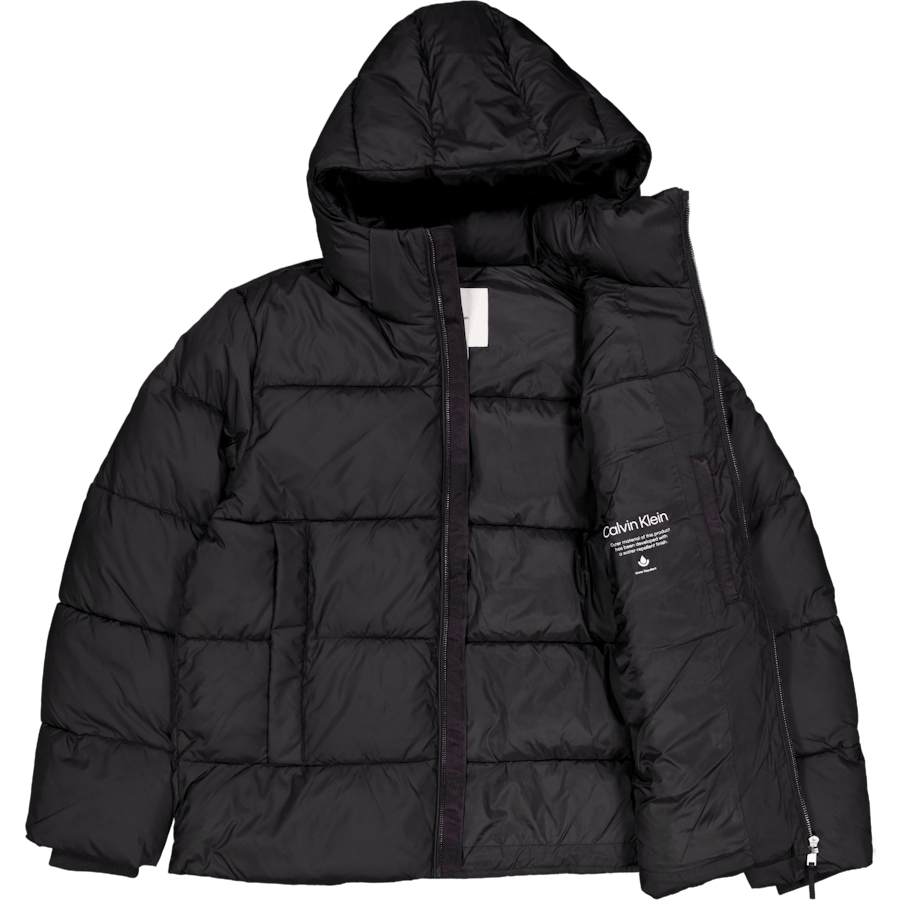 Hooded Quilt Puffer Mw Beh Ck Black - Bild 4