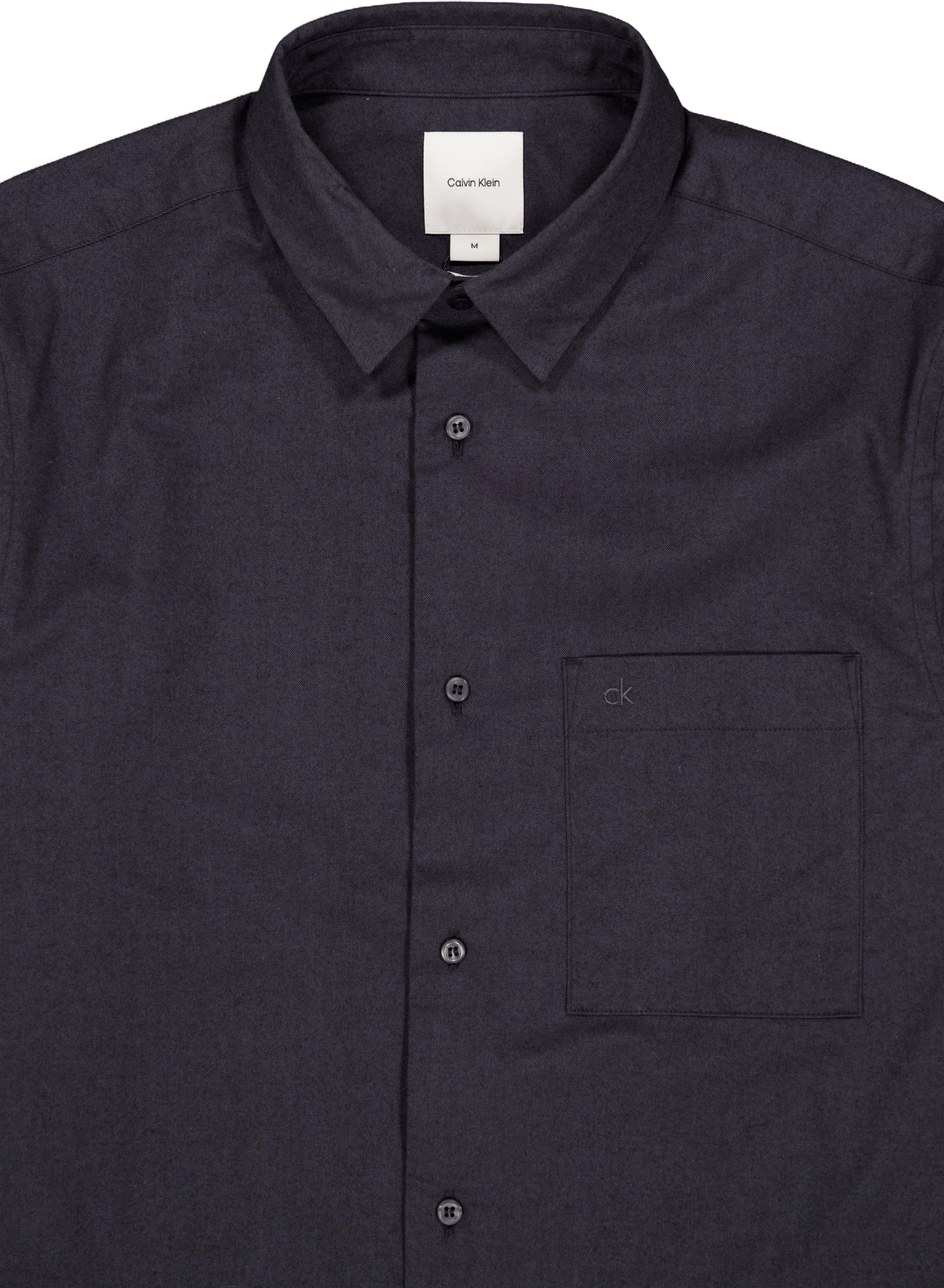 Flannel Solid Shirt Bac Asphalt - Bild 3