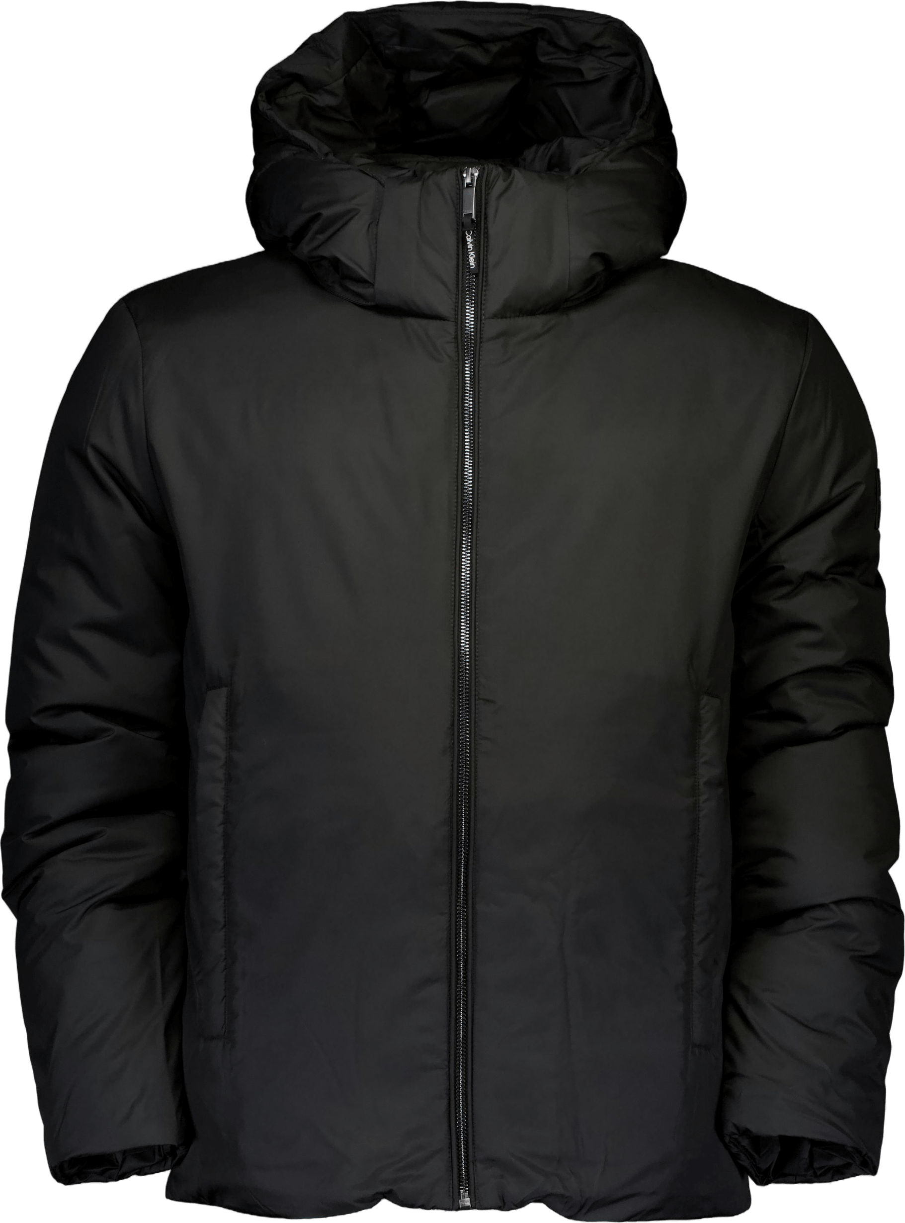 Non Quilt Padded Hooded Jacket Beh Ck Black, Male, Apparels, jackets, Black, L