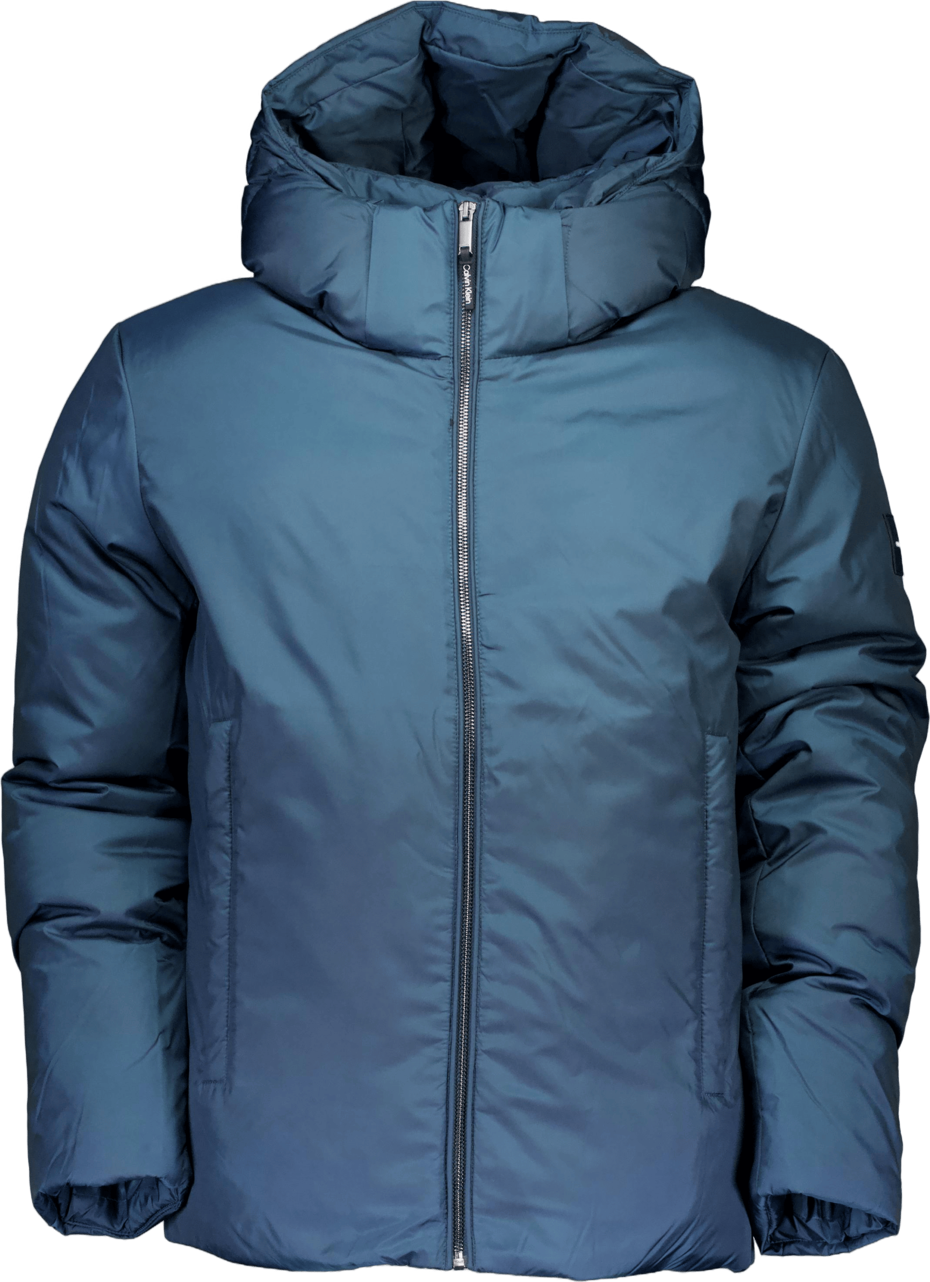 Non Quilt Padded Hooded Jacket Ppk Ink, Male, Apparels, jackets, Blue, L