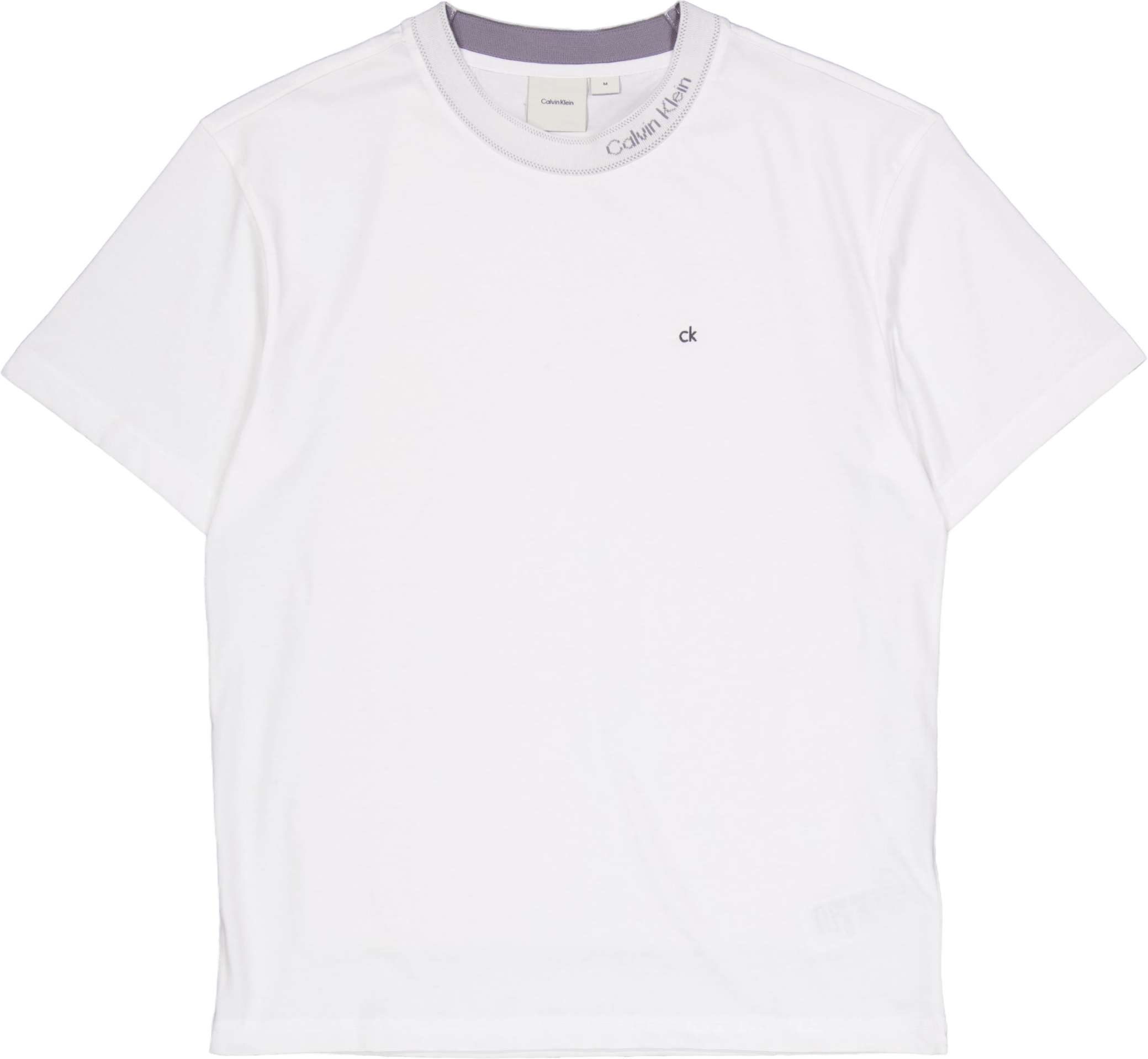 Neck Logo T-shirt Yaf Bright White