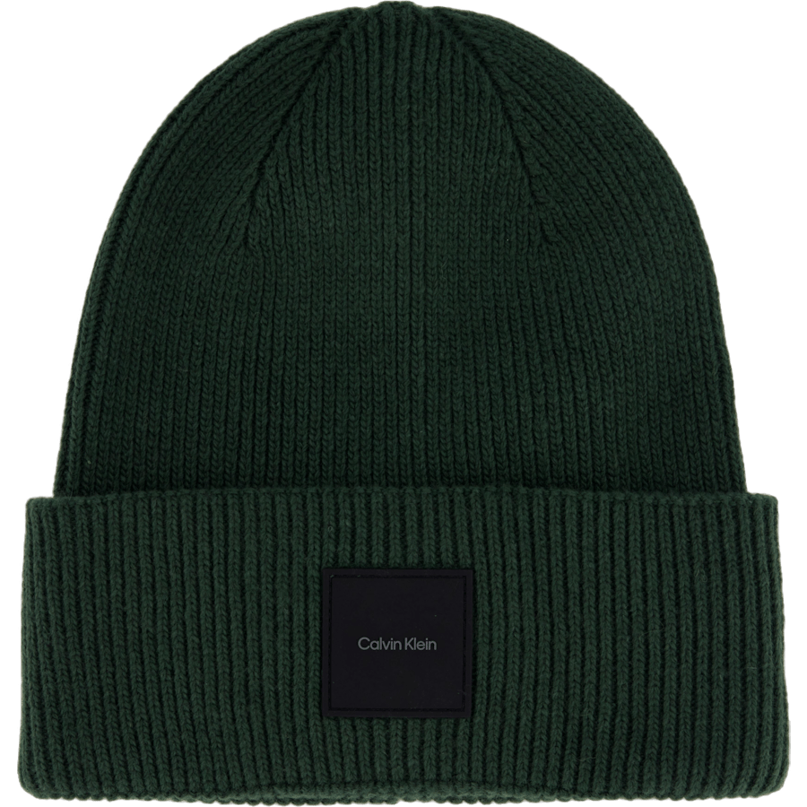 Cotton/wool Fine Rib Beanie M14 Midnight Forest
