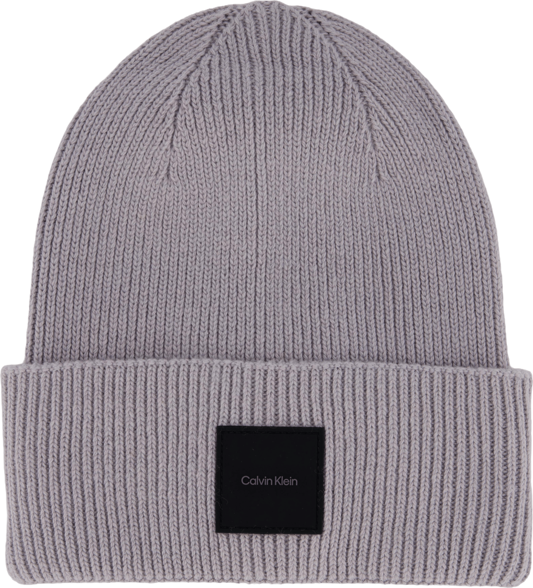 Cotton/wool Fine Rib Beanie Pbn Mid Gray