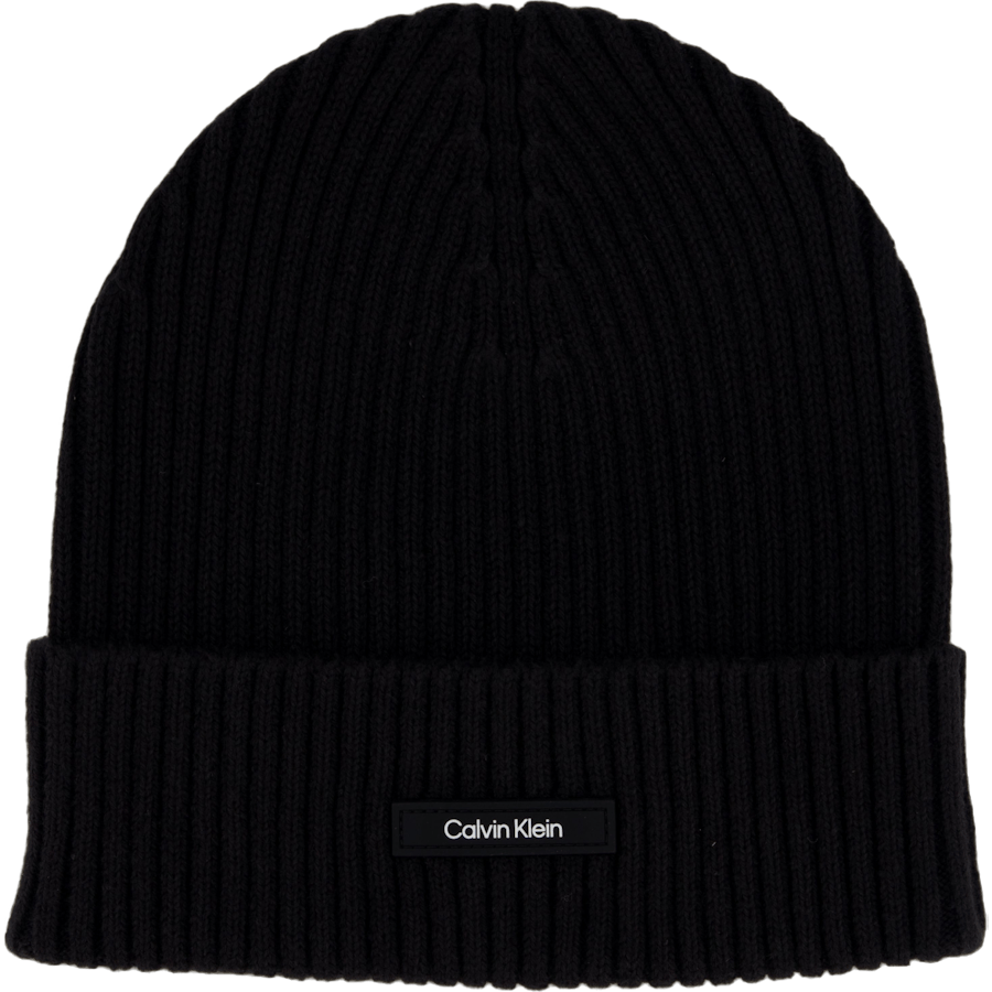Classic Cotton Rib Beanie Beh Ck Black