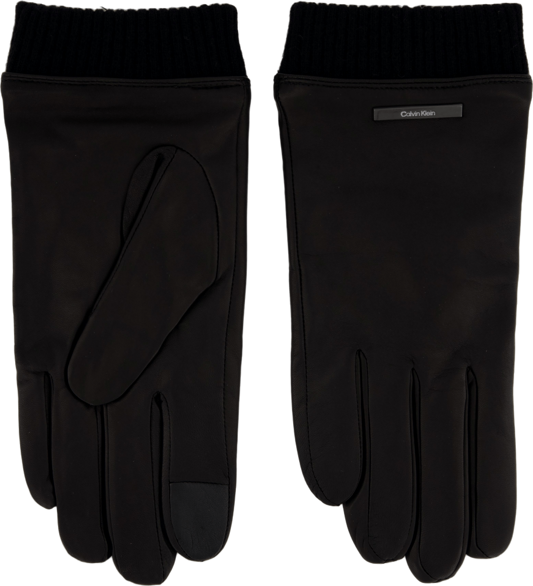 Leather Warm Lined Gloves Beh Ck Black - Bild 2
