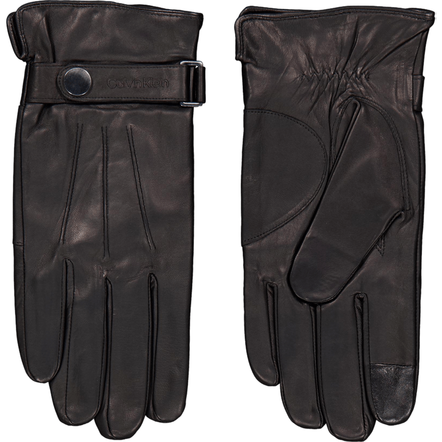 Leather Rivet Gloves Beh Ck Black