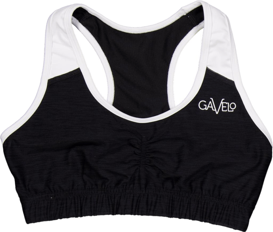 Black & White Swirl Sports Bra Black/white