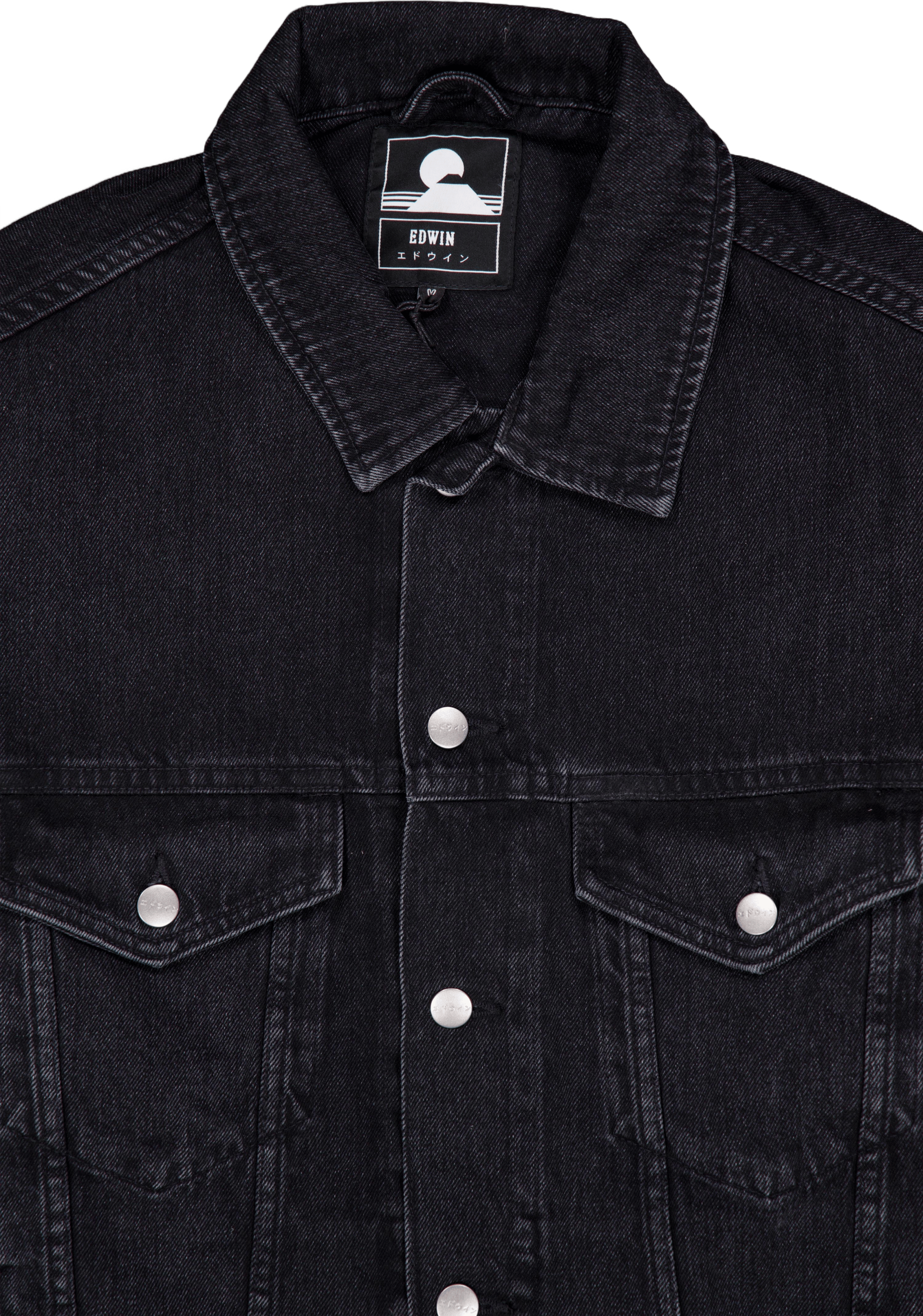 Eu-trucker Jacket - Black Black - Bild 3