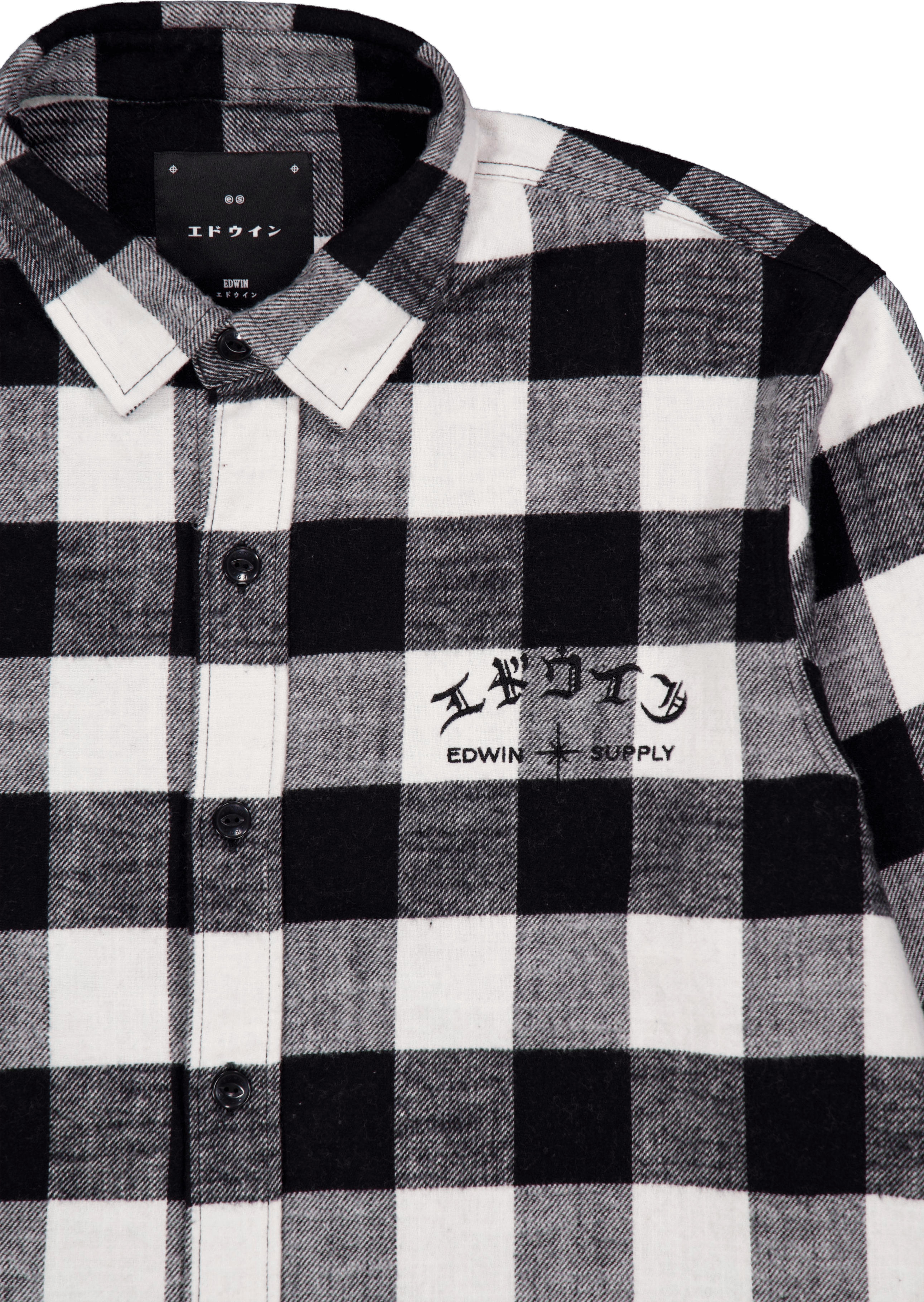 Sebastian Shirt Ls-black / Whi Black / White - Bild 3