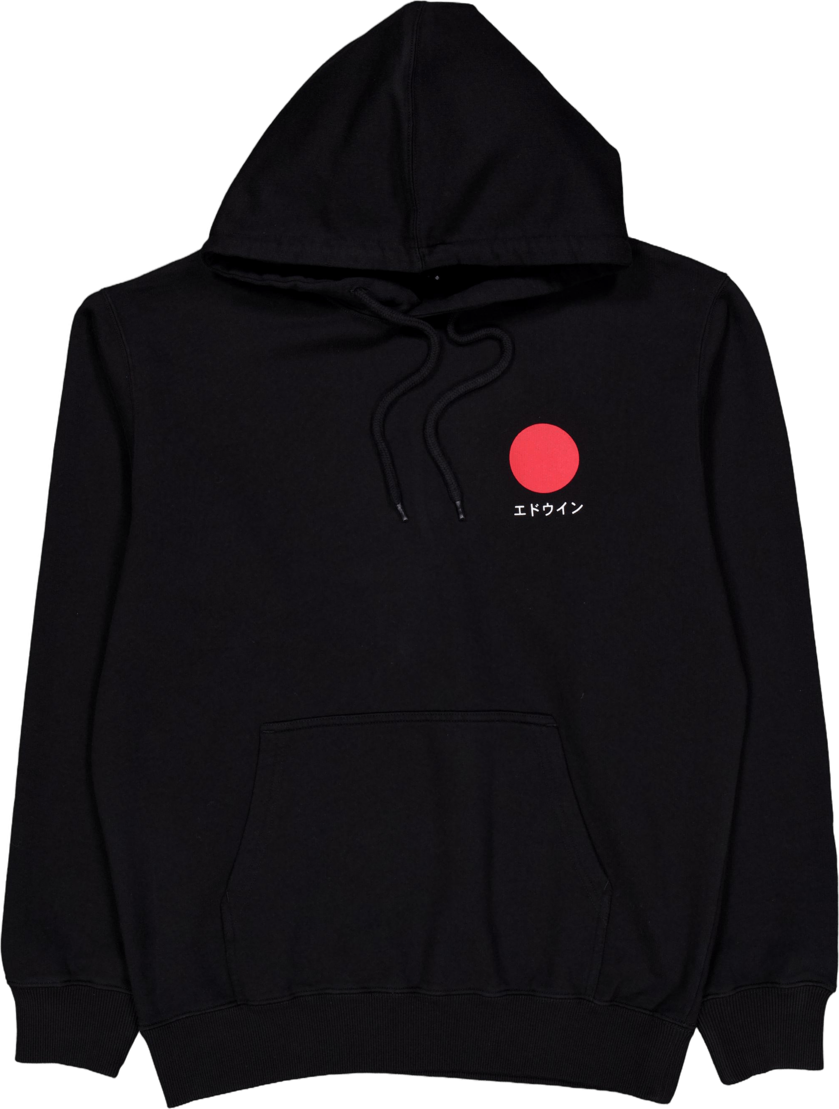 Japanese Sun Hoodie Sweat-blac Black