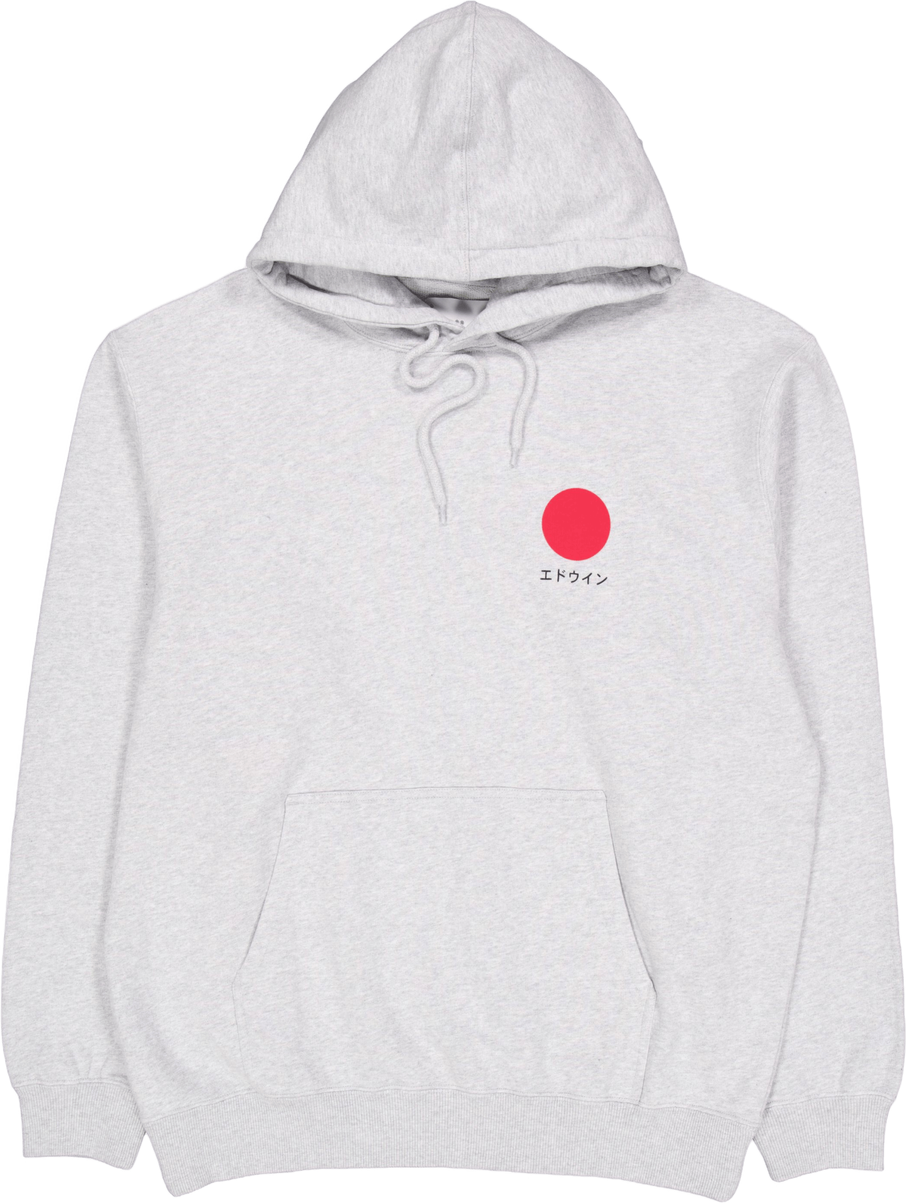 Japanese Sun Hoodie Sweat-grey Grey Marl