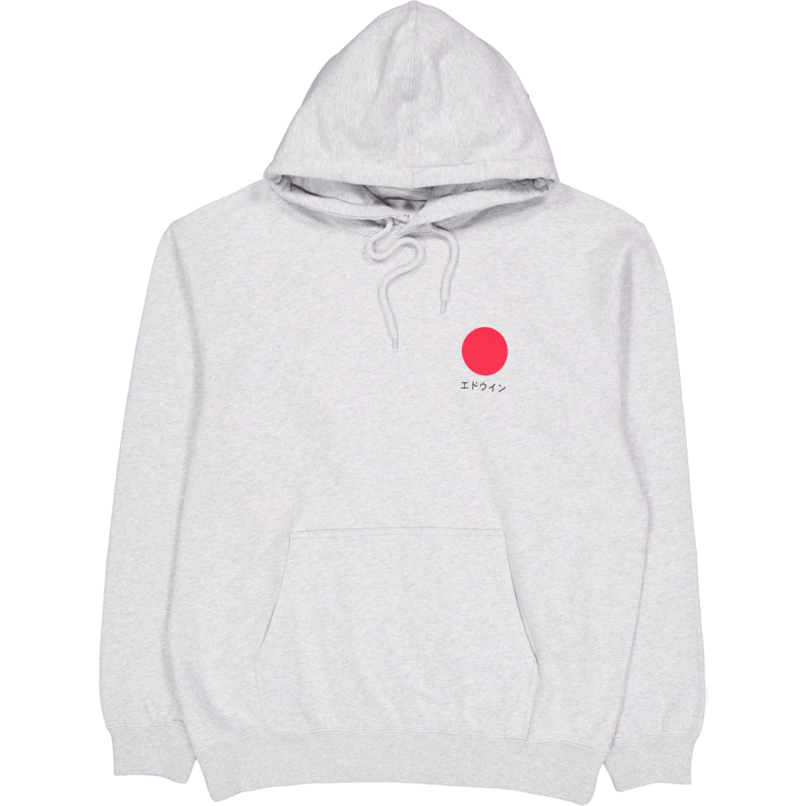 Japanese Sun Hoodie Sweat-grey Grey Marl