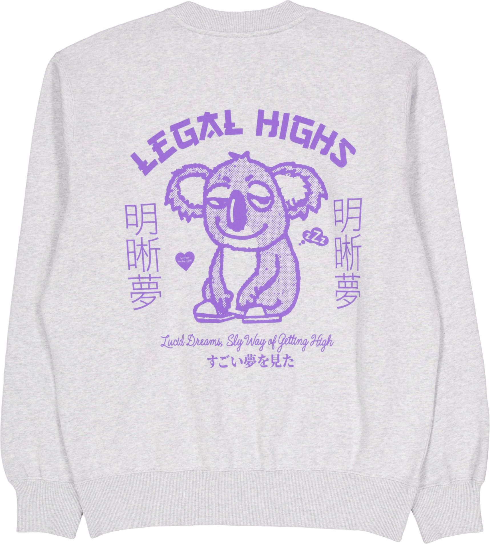 Legal Highs Sweat-grey Marl Grey Marl - Bild 2