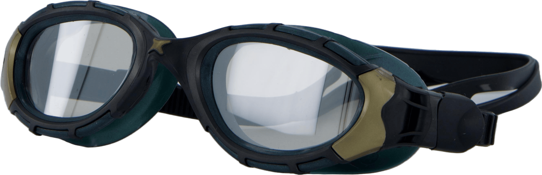 Predator Flex Titanium Reactor Bkgorti, Unisex, Utrustning, glasögon, Simning, Svart/Grön, Regular