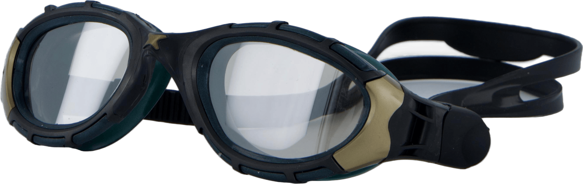 Predator Flex Titanium Reactor Bkgosti, Unisex, Utrustning, glasögon, Simning, Svart/Grön, Small