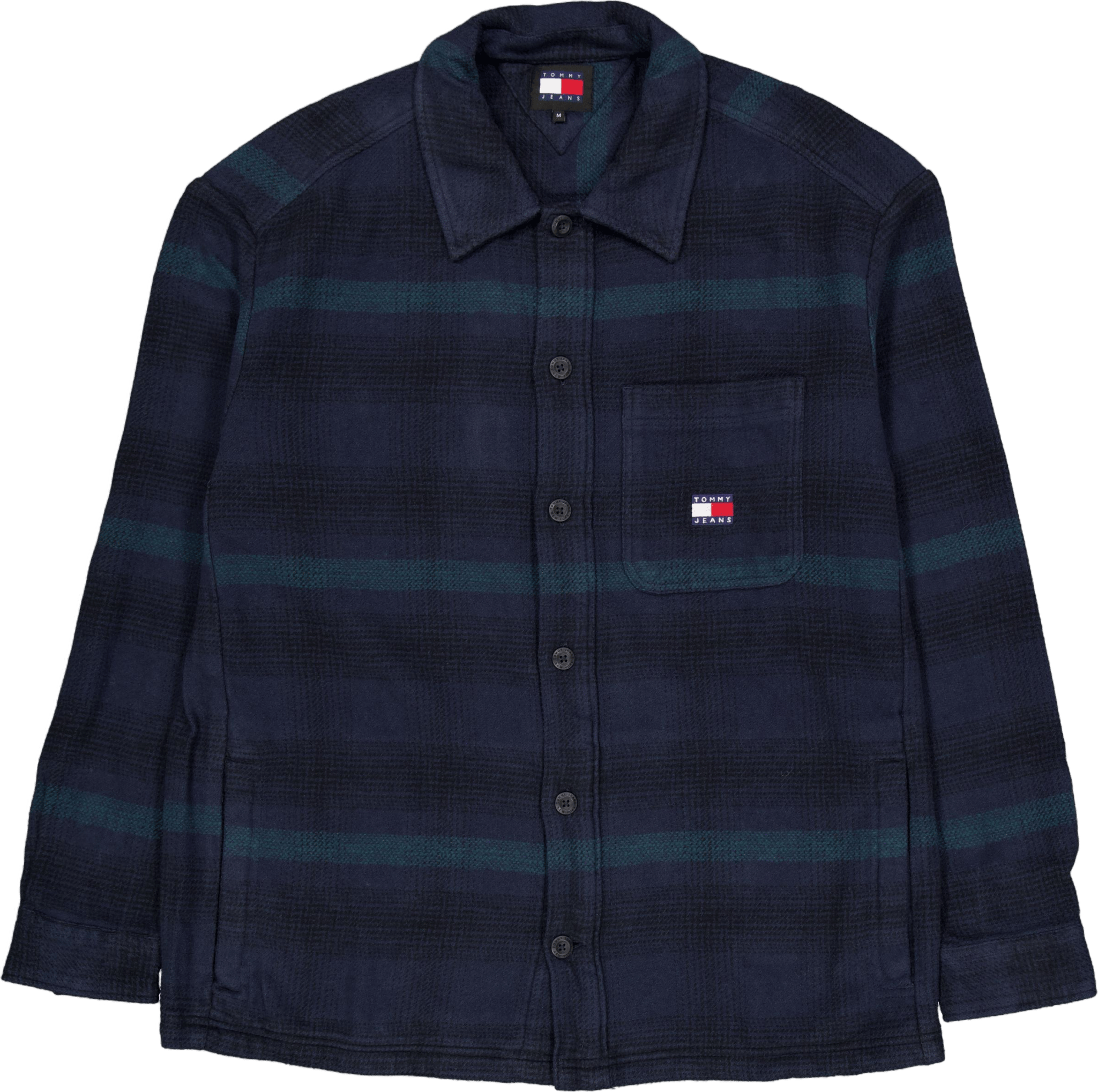 Tjm Badge Check Overshirt, Male, Vêtements, Tops, Bleu, XL