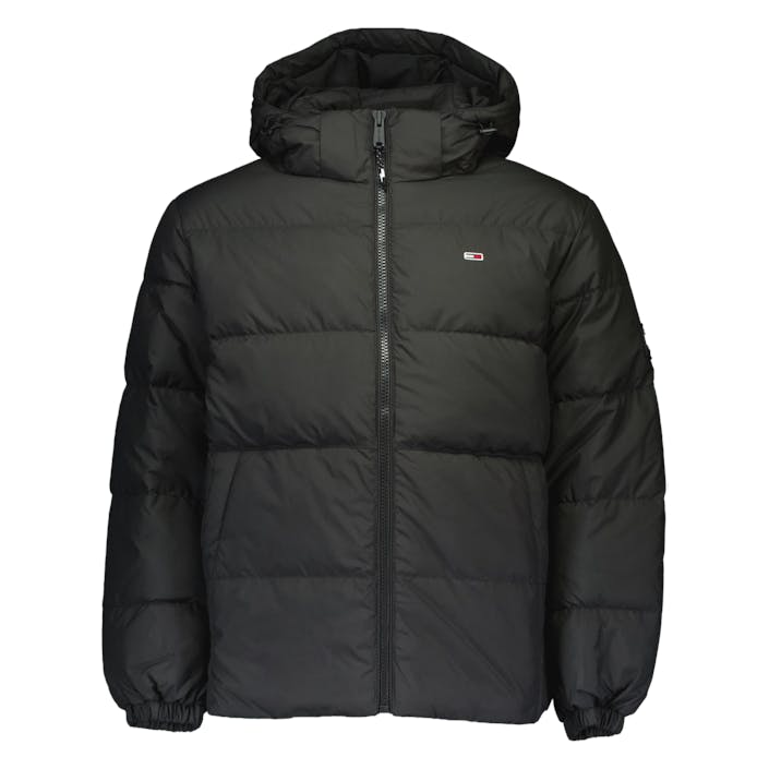 Tjm Essential Down Jacket Ext, Male, Odevy, bundy, Čierna, L