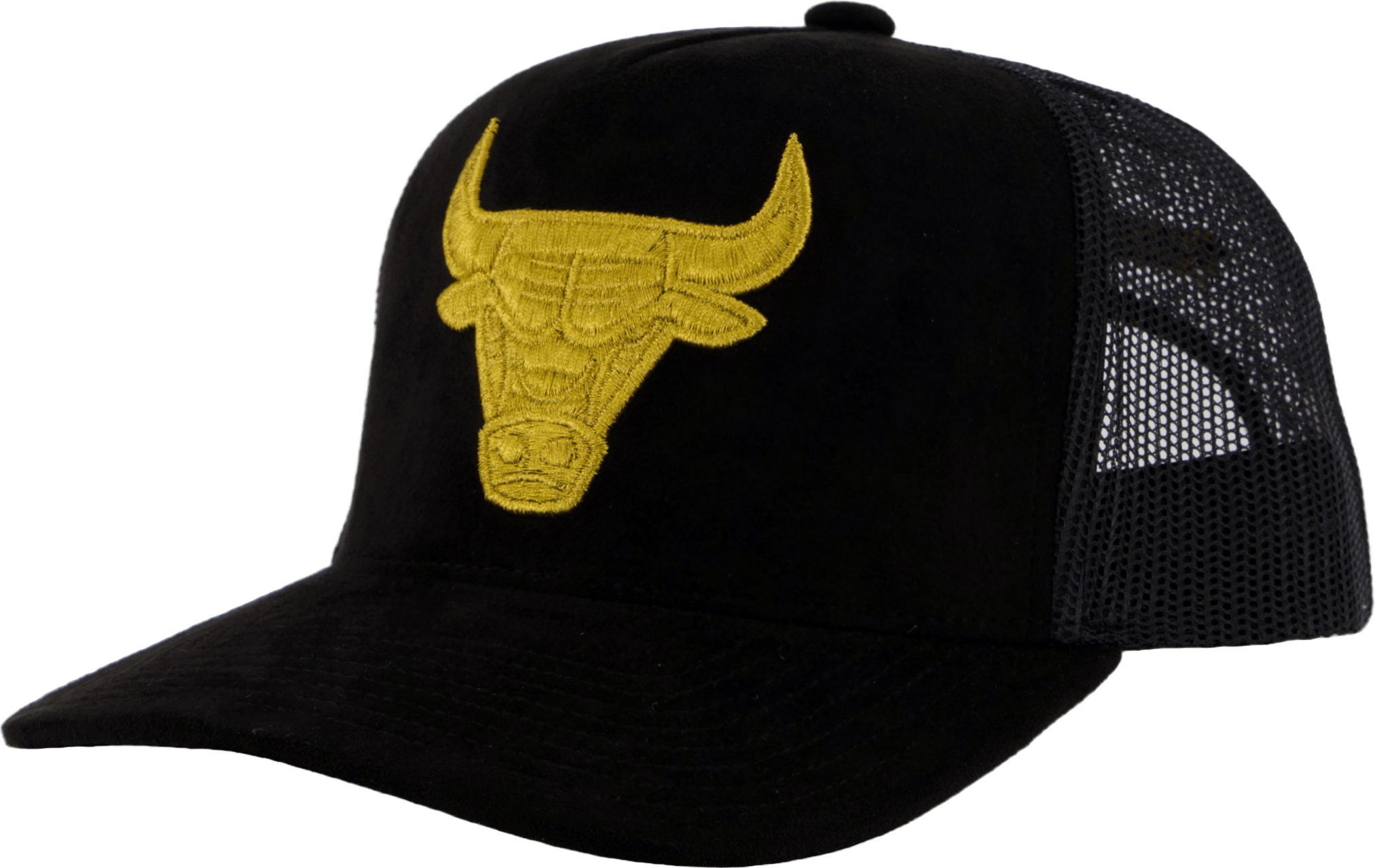 Suede Trucker Black/gold