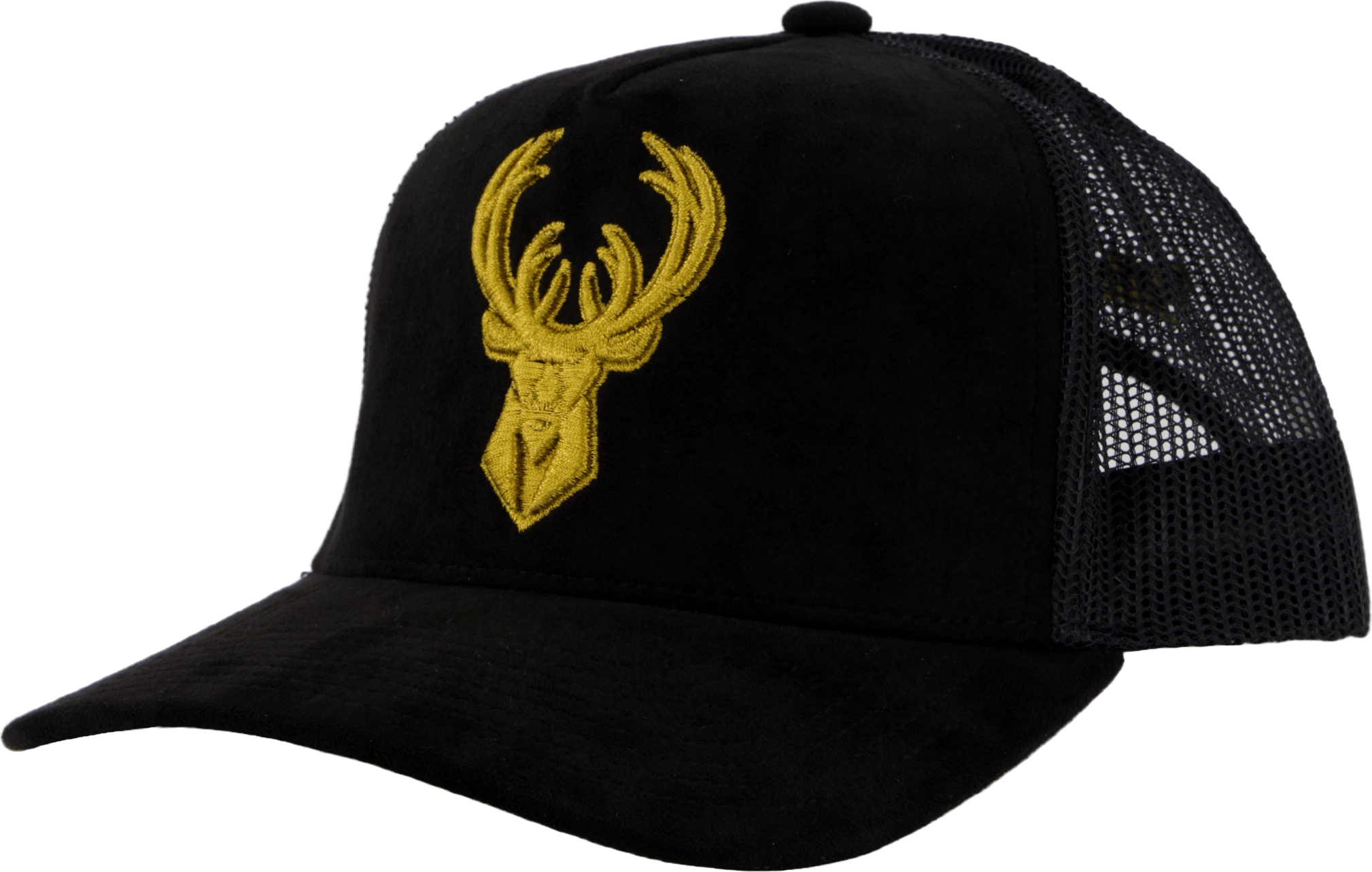 Suede Trucker Black/gold