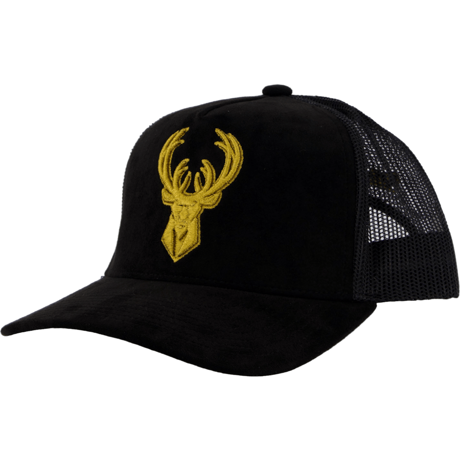 Suede Trucker Black/gold