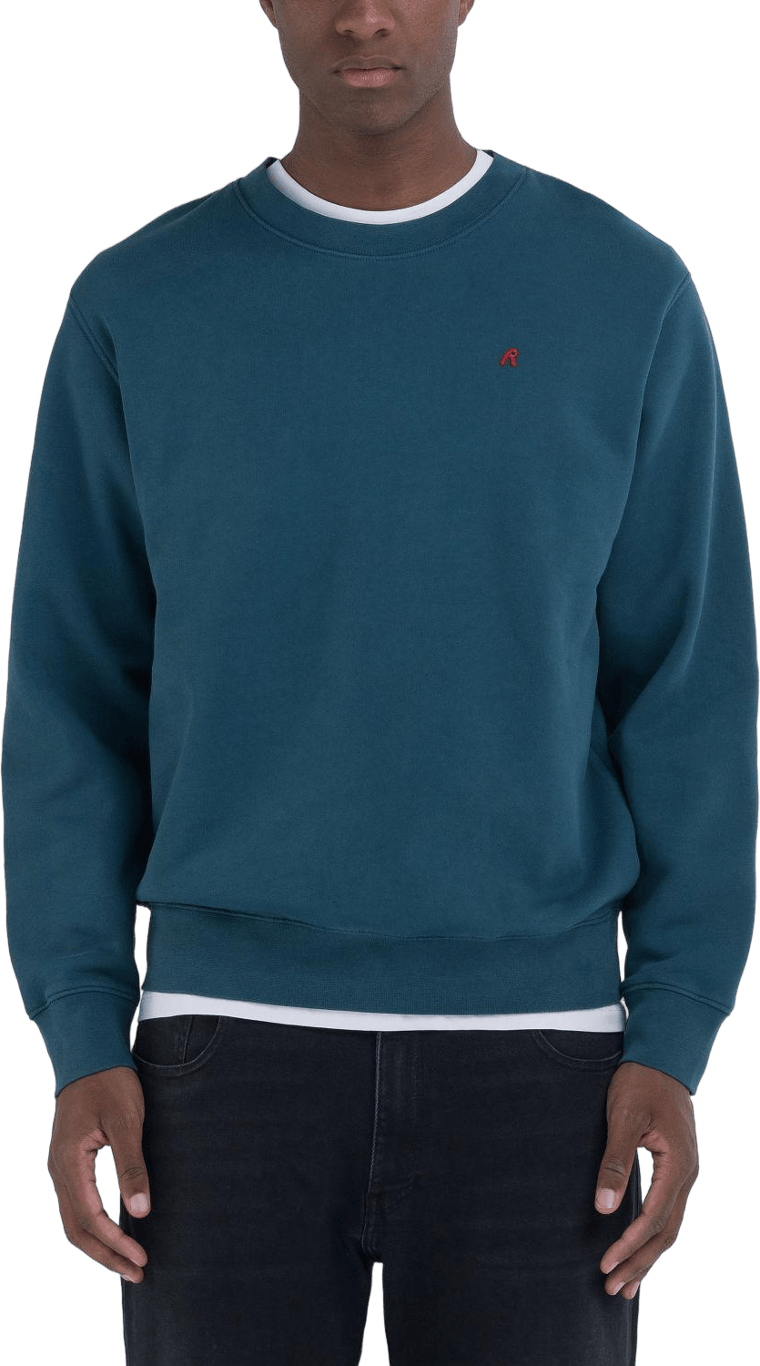 R Sweatshirt 386 Atlantic Green, Male, Apparels, hoodies and sweatshirts, Blue, M