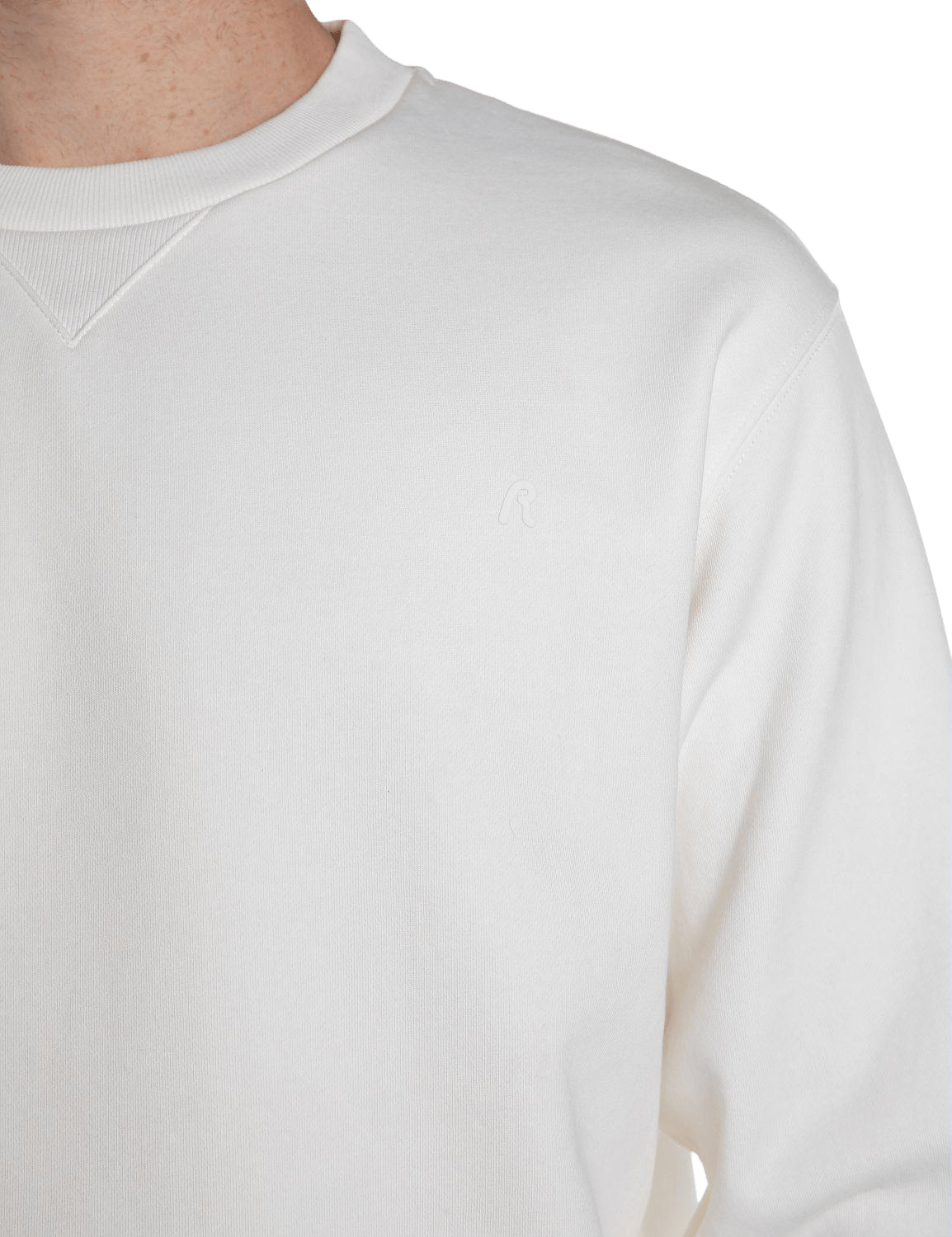 Crew Neck Sweatshirt 011 Natural White - Bild 3