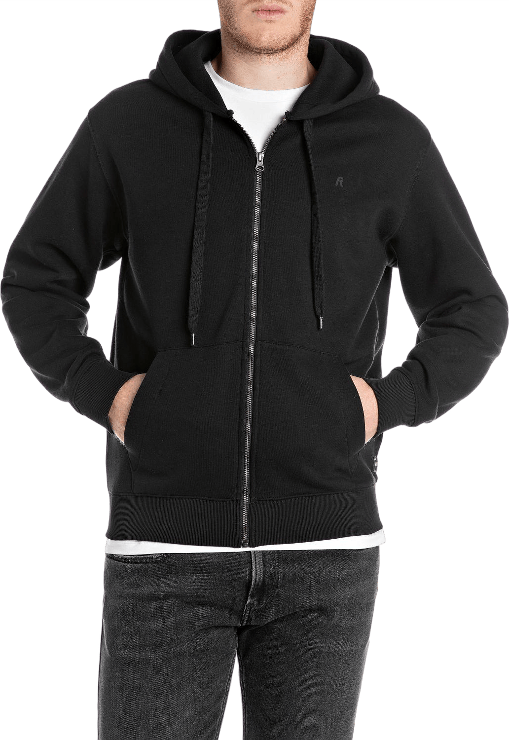 Zip Hoodie 098 Black