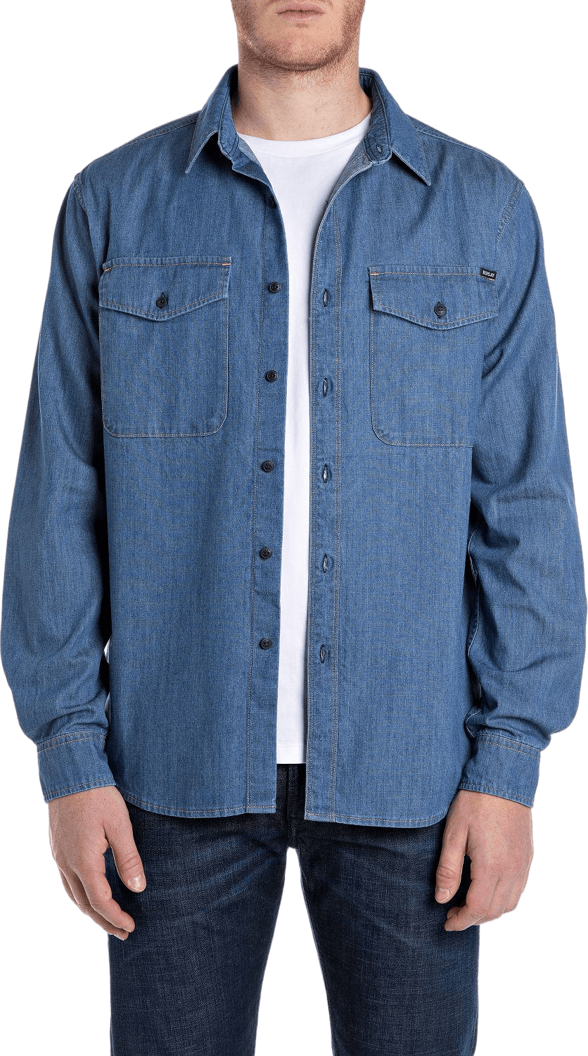 Denim Shirt 009 Medium Blue