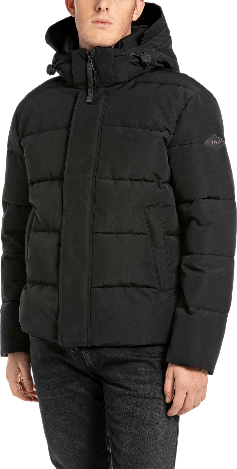 Replay Puffer 998 Nearly Black, Male, Apparels, jackets, Black, XL